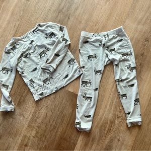 Kyte Baby Long Sleeve Pajamas in Reindeer, 18-24 months